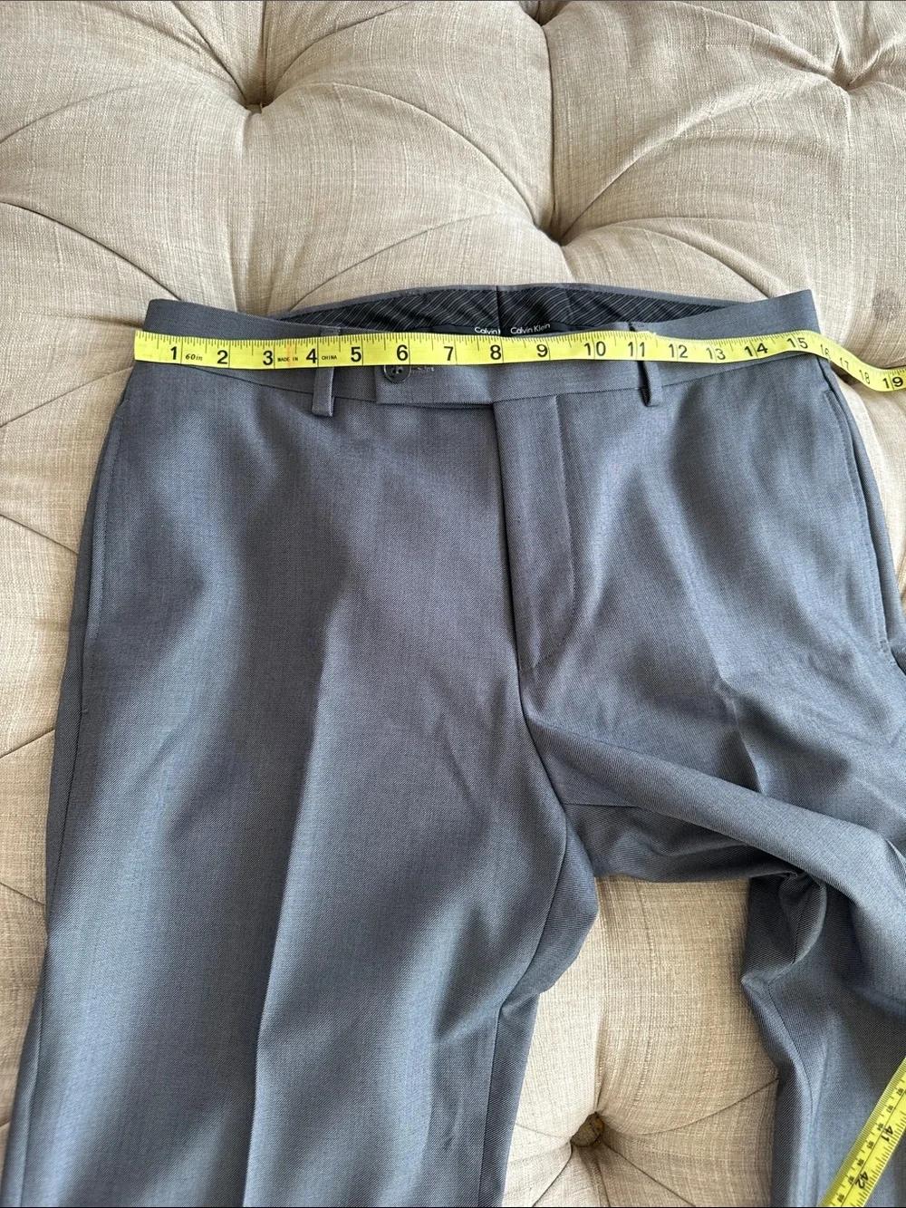 Calvin Klein Gray Men's Dress Pants - Straight Leg